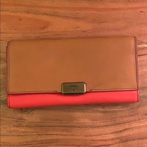 Fossil leather wallet